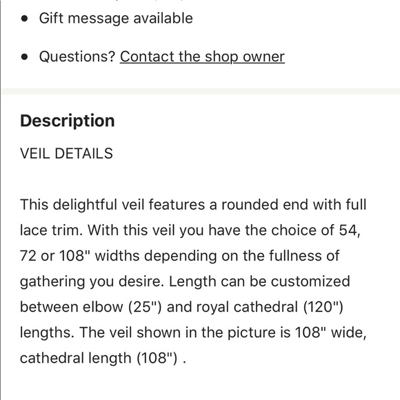 Wedding Veil - Picture 6 of 8